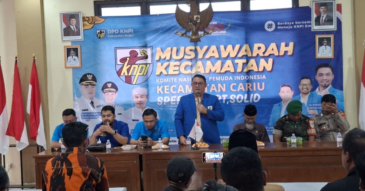 Wahyudi Caniago Ajak Pemuda Cariu Terapkan Speed, Smart, Solid di Muscam KNPI
