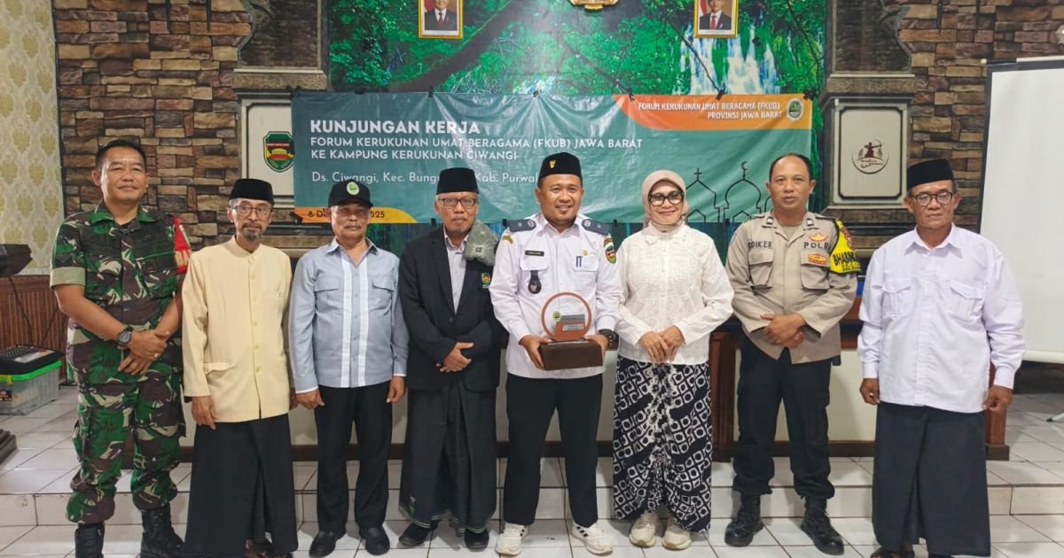 Demi Kerukunan Umat Beragama, Polsek Bungursari Amankan Kunjungan Kerja FKUB Jabar di Desa Ciwangi