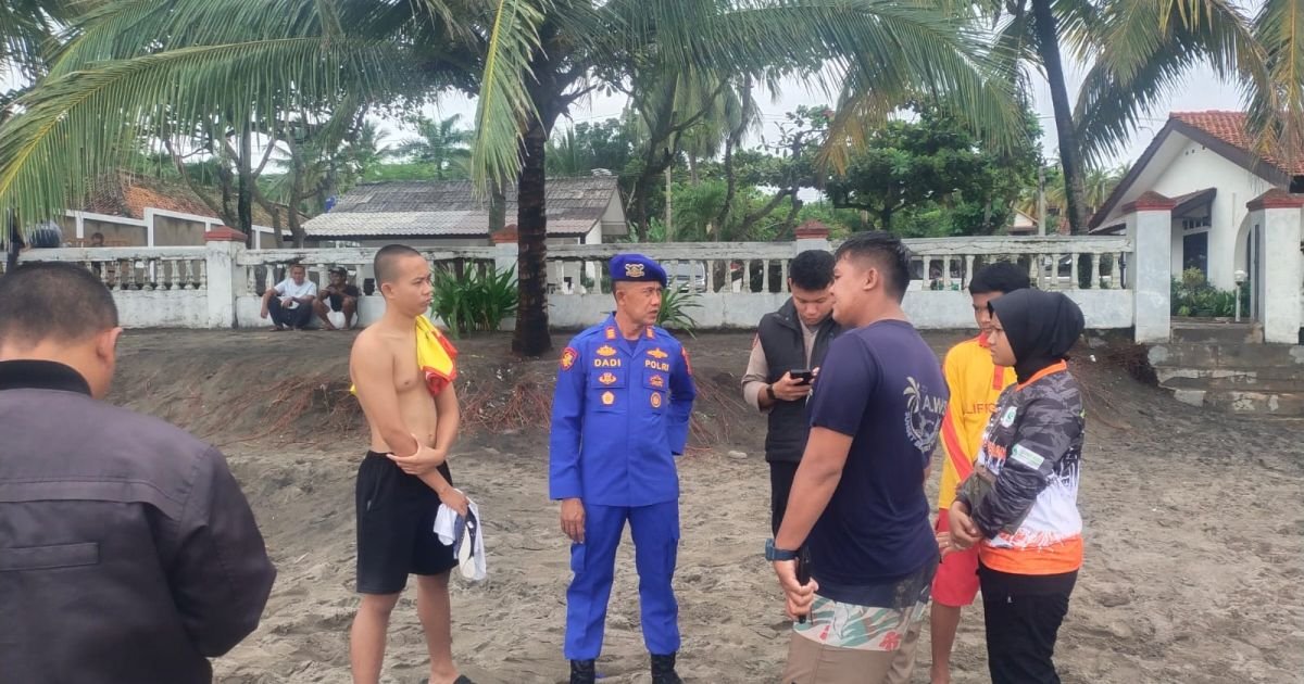 Dua Wisatawan Bogor Hilang Terseret Arus Pantai Sunset Cisolok