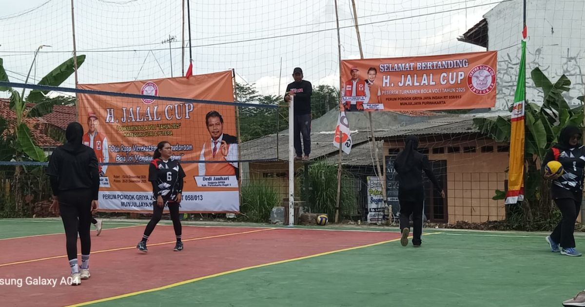 Pembukaan Meriah Open Turnamen Bola Voli H. Jalal Cup di Purwakarta, Satukan Komunitas Olahraga Se-Jawa Barat