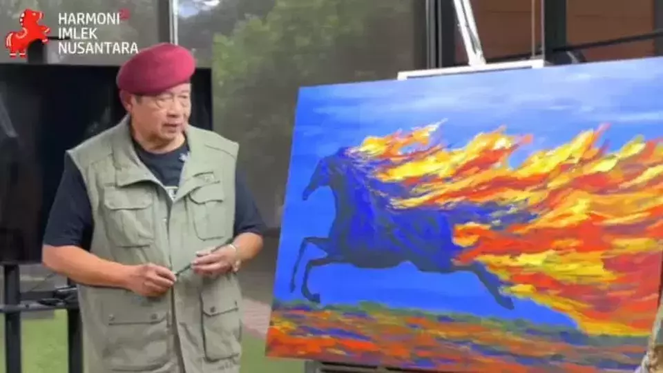 Fantastis! Lukisan Kuda Api Karya SBY Laku Rp 6,5 Miliar di Tangan Konglomerat