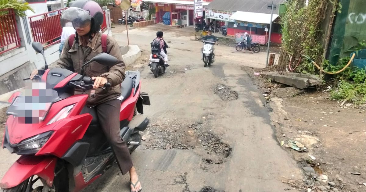 Hati-Hati, Rawan Kecelakaan di Pertigaan Jalan Lukut Nanggung , Cigudeg dan Sukajaya