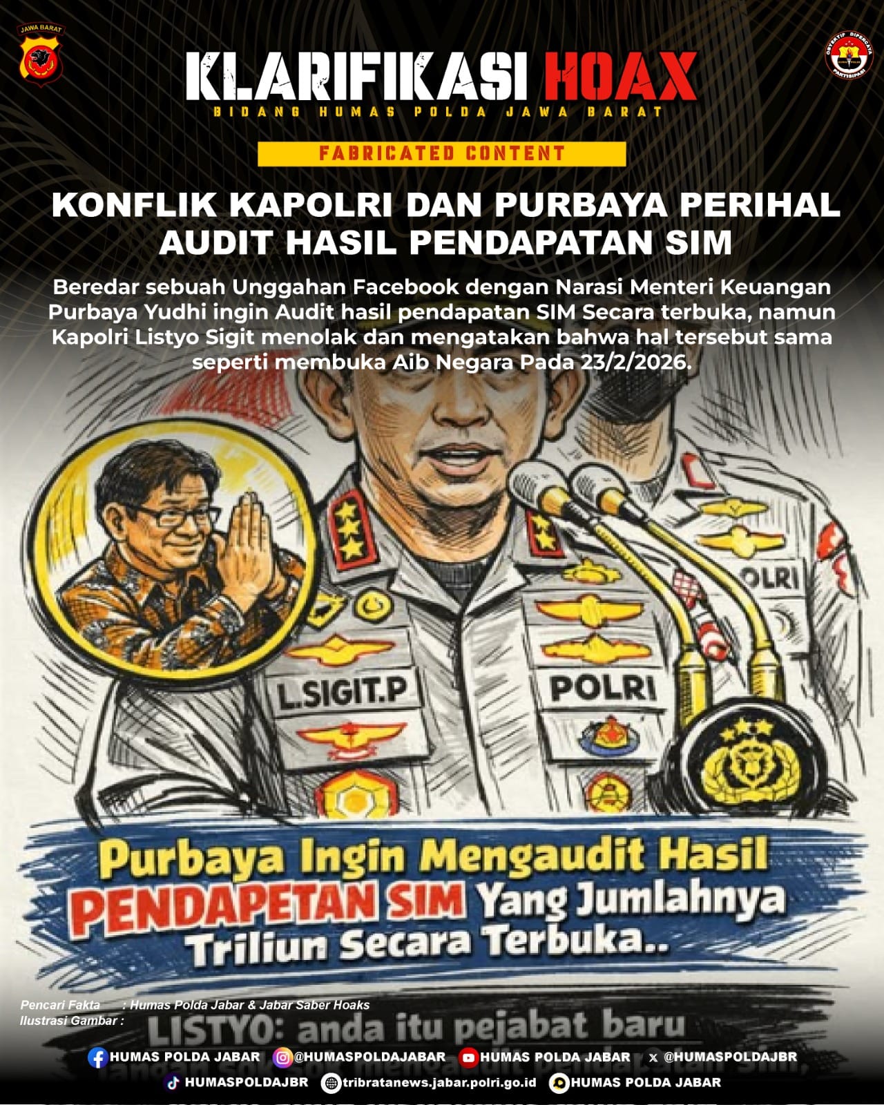 Isu Audit Pendapatan SIM Memanas: Benarkah Kapolri dan Menteri Keuangan Saling Bersitegang?