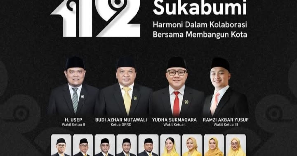 DPRD Kabupaten Sukabumi Beri Ucapan Selamat HUT ke-112 Kota Sukabumi, Dorong Kolaborasi Pembangunan.
